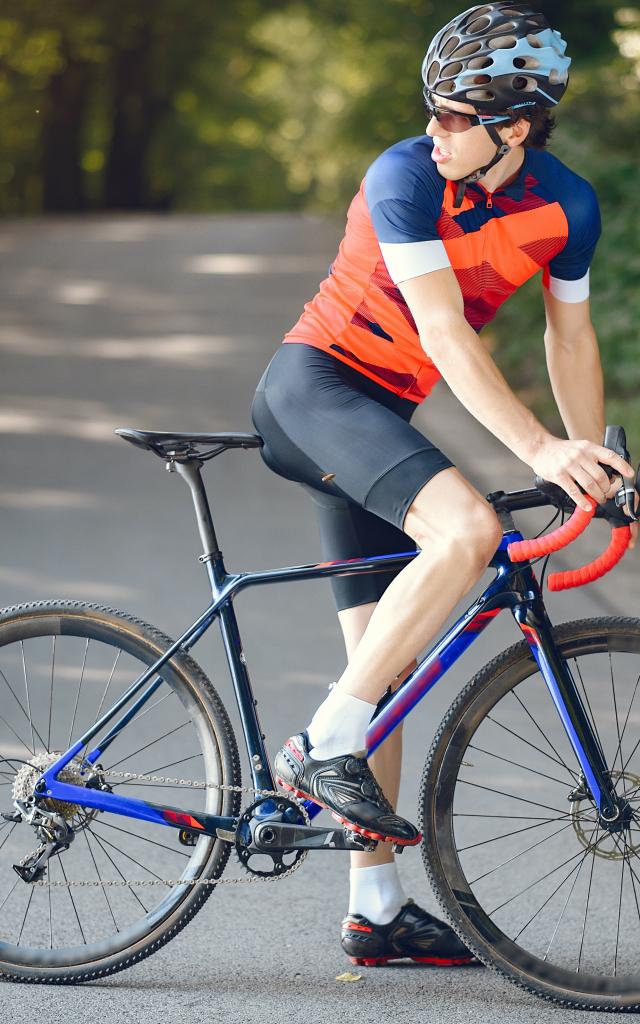 Cyclotouriste à Lisieux Normandie