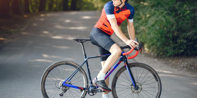 Cyclotouriste à Lisieux Normandie