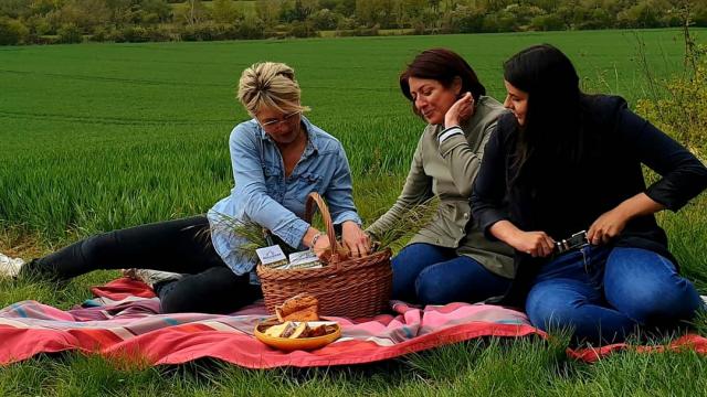 Pause gouter à la campagne