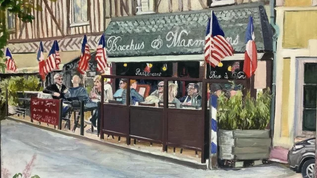 Restaurant Bacchus Et Marmiton De Moyaux Par Claude Jeanjean