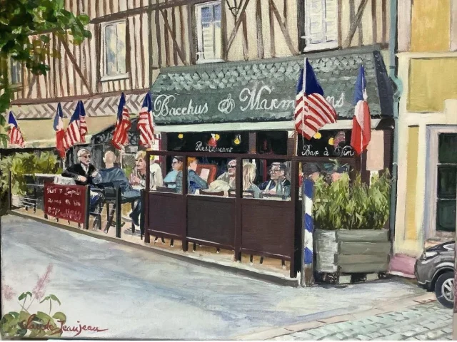 Restaurant Bacchus Et Marmiton De Moyaux Par Claude Jeanjean