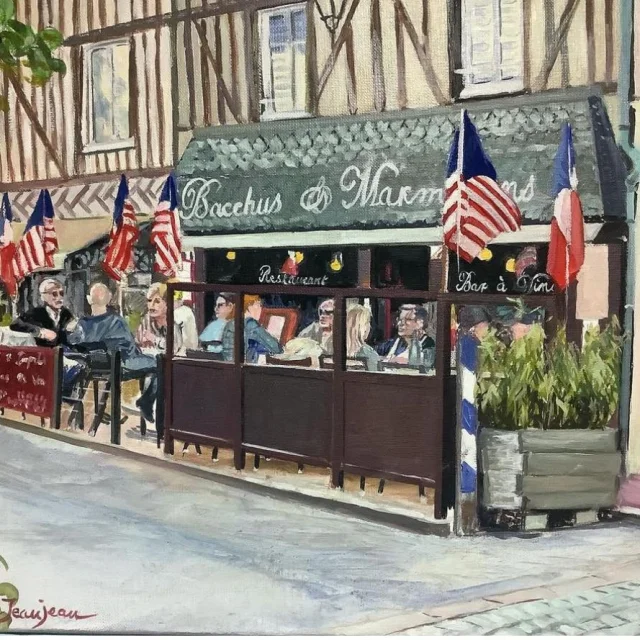 Restaurant Bacchus Et Marmiton De Moyaux Par Claude Jeanjean