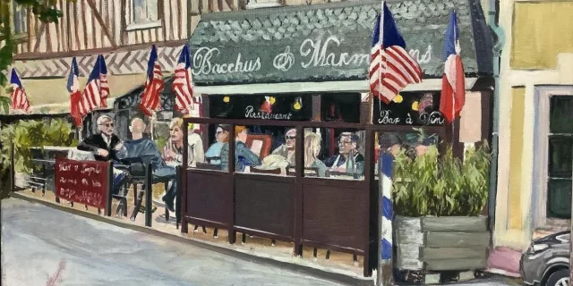 Restaurant Bacchus Et Marmiton De Moyaux Par Claude Jeanjean